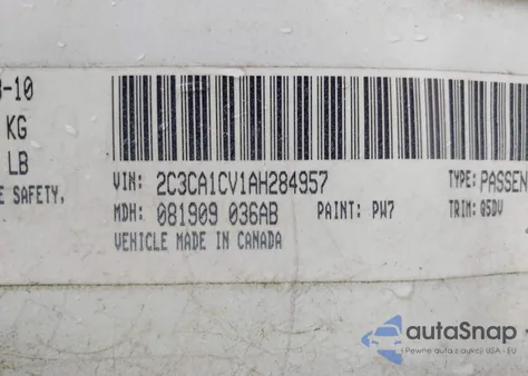 2010 Chrysler 300 Touring Plus from USA, damaged, VIN 2C3CA1CV1AH284957